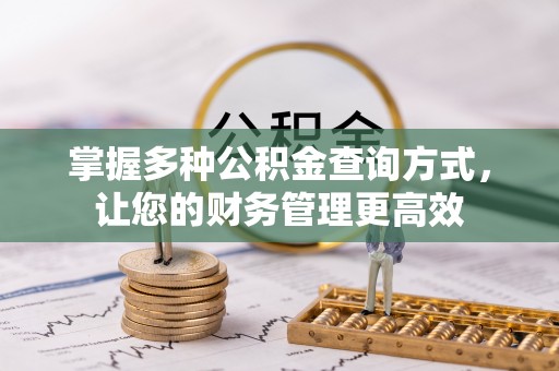 龙游掌握多种公积金查询方式，让您的财务管理更高效