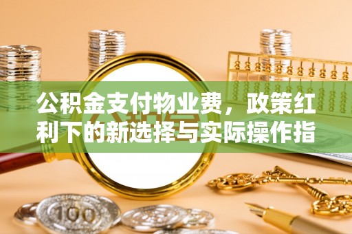 龙游公积金支付物业费，政策红利下的新选择与实际操作指南