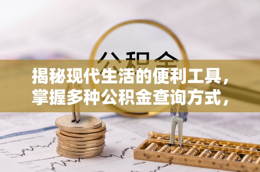 龙游揭秘现代生活的便利工具，掌握多种公积金查询方式，让财富管理更轻松